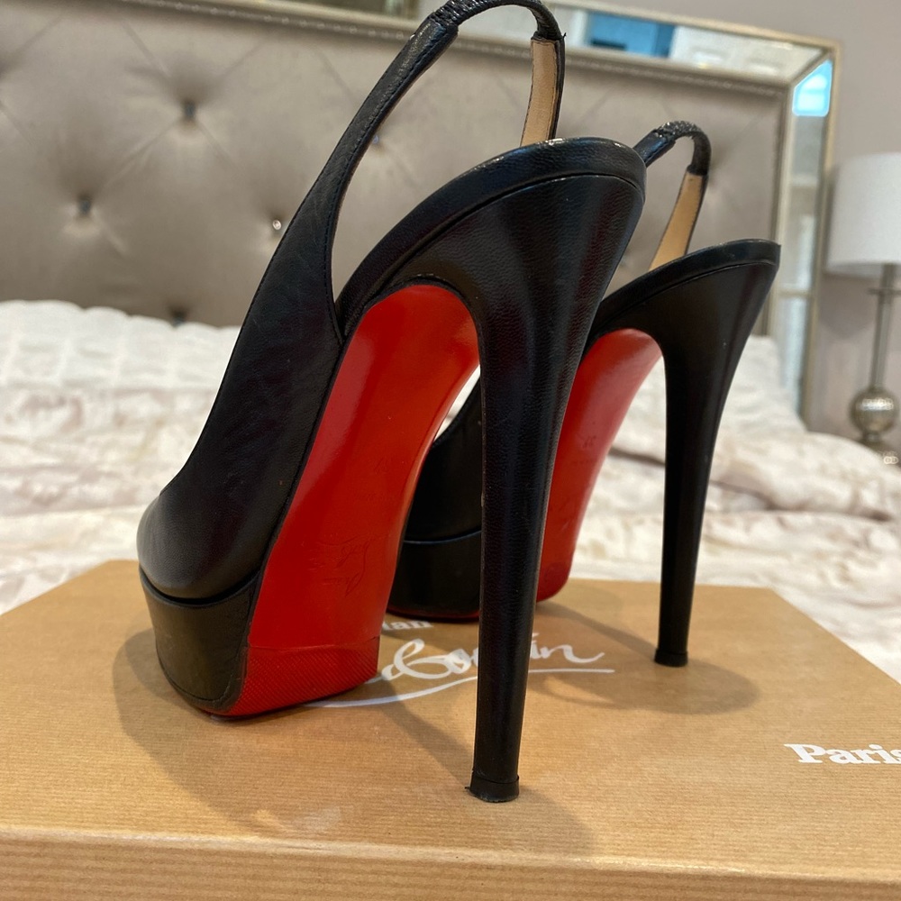 Christian Louboutin 37 black heels.